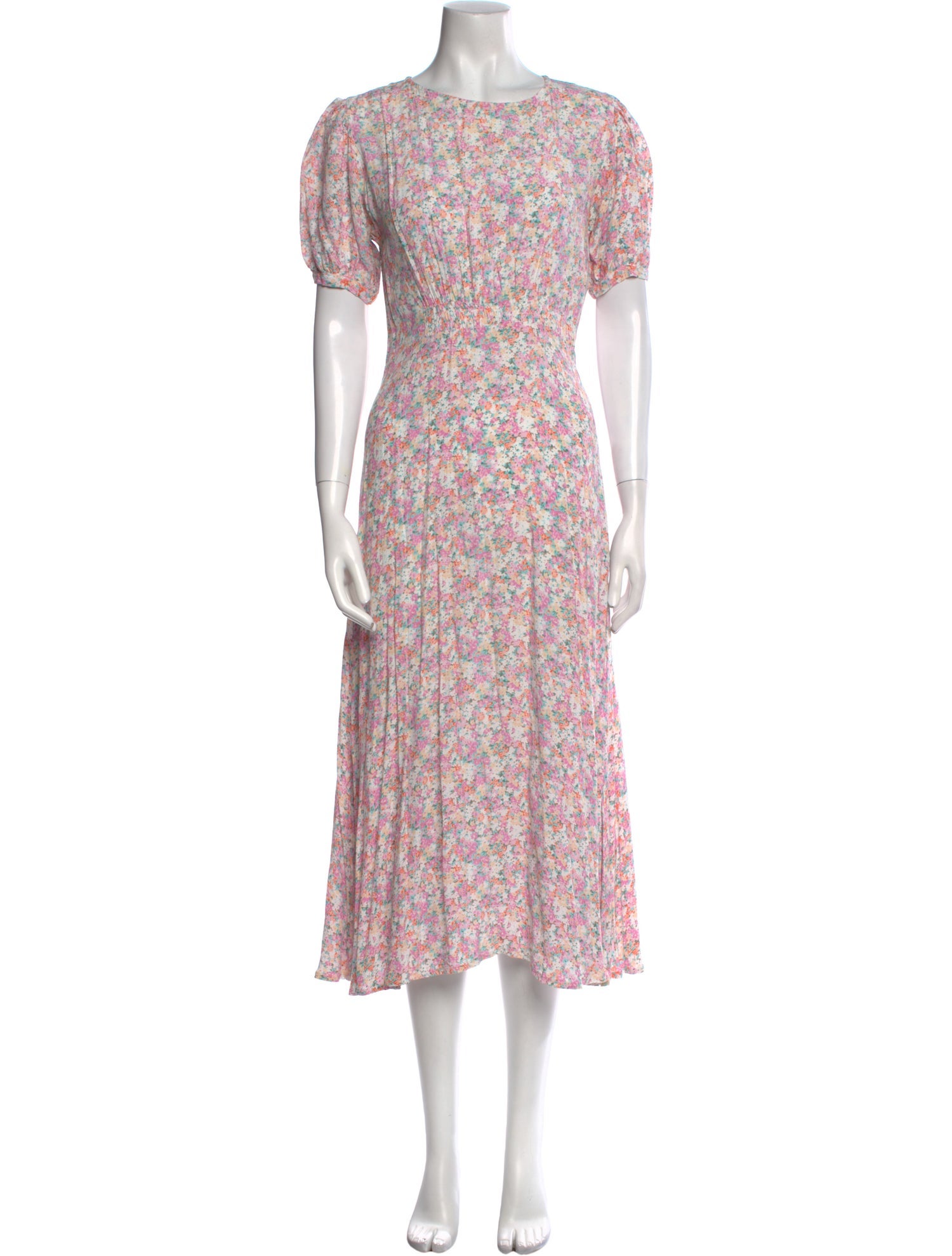 Faithfull The Brand Floral Print Midi Length Dress