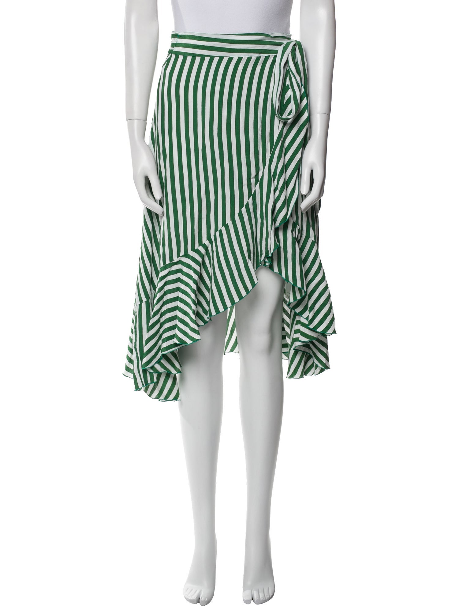 Faithfull The Brand Striped Midi Length Skirt