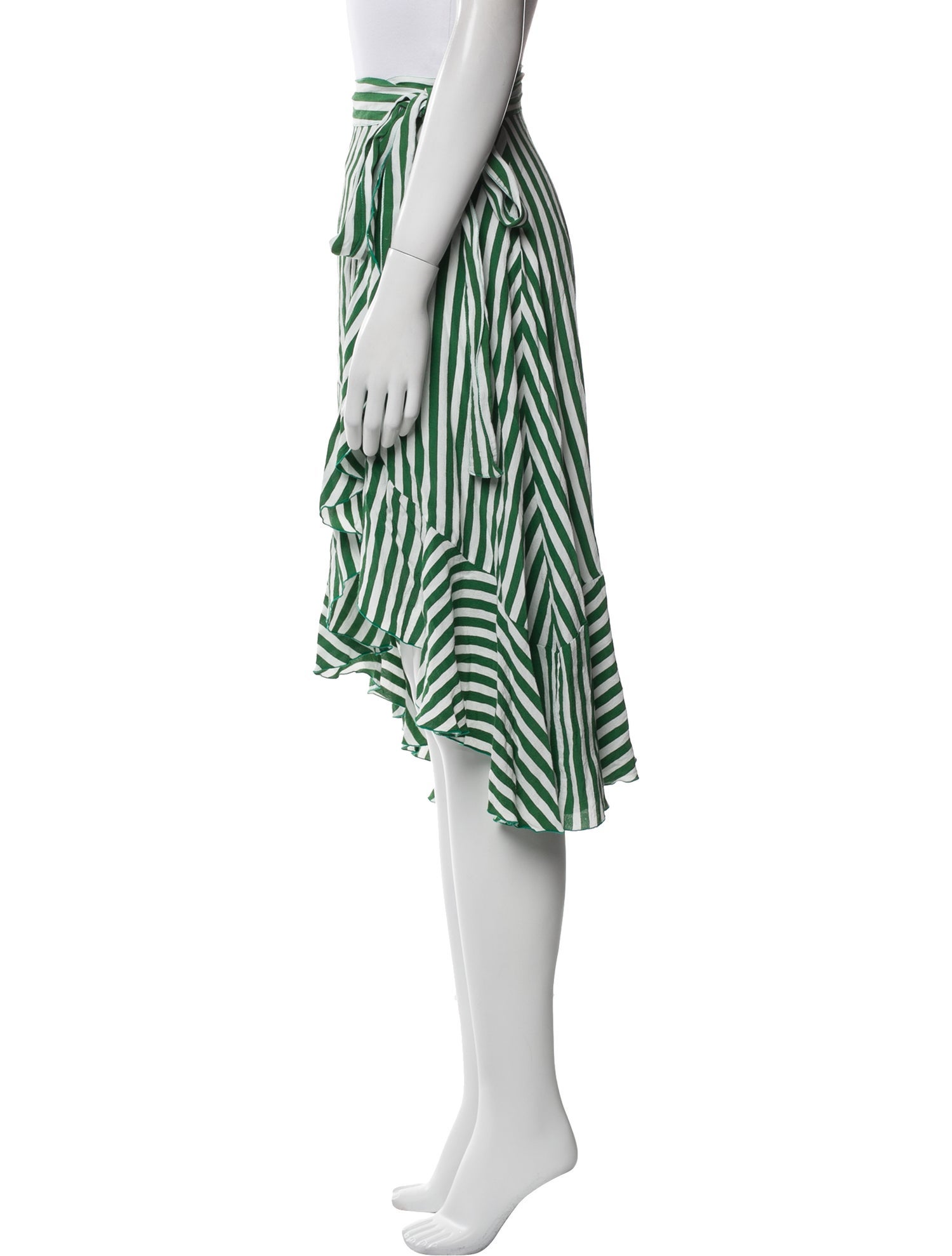 Faithfull The Brand Striped Midi Length Skirt