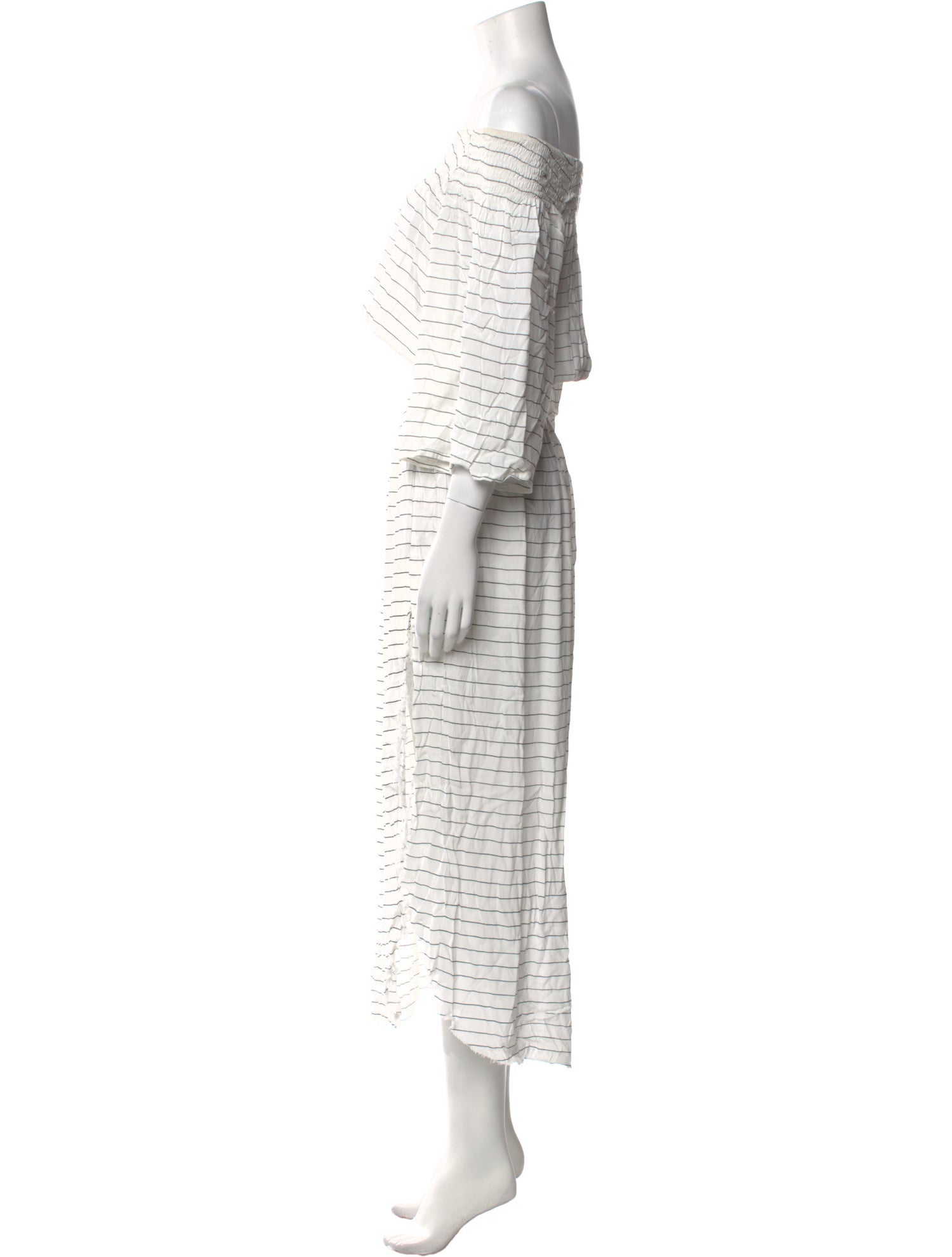 Faithfull The Brand Off-The-Shoulder Long Dress