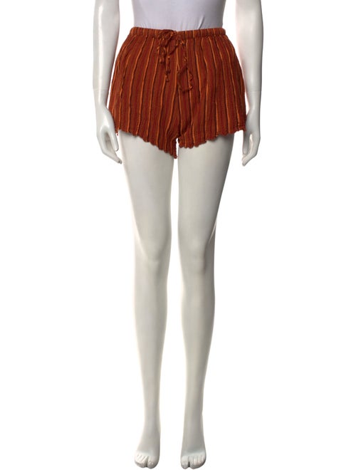 Faithfull The Brand Striped Mini Shorts