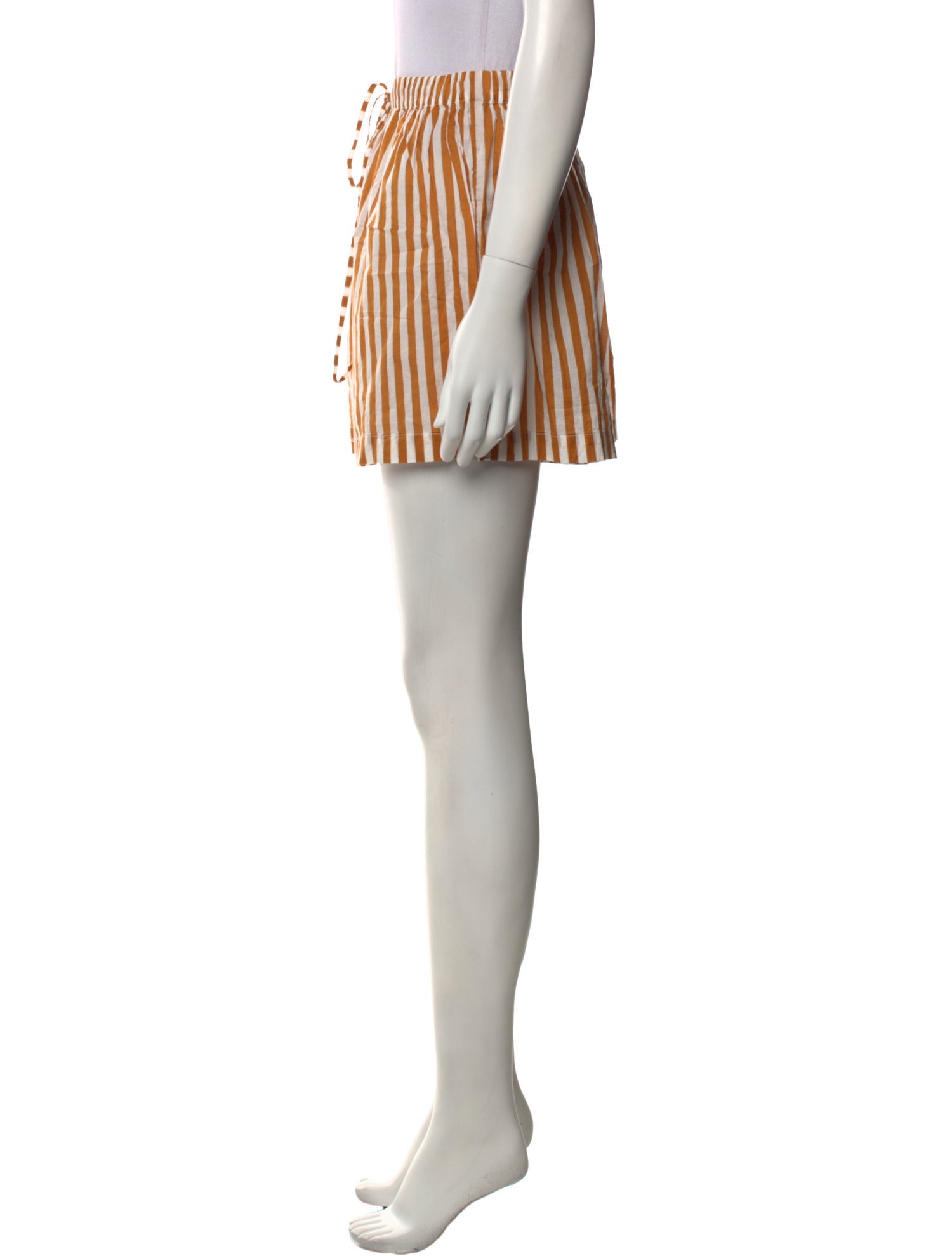 Faithfull The Brand Striped Knee-Length Shorts