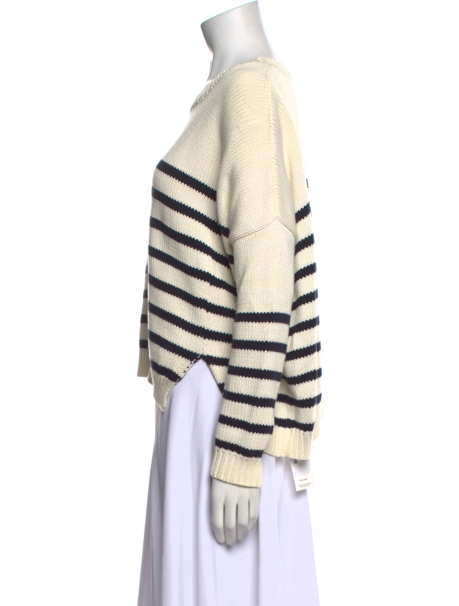 Faithfull The Brand Striped Scoop Neck Sweater