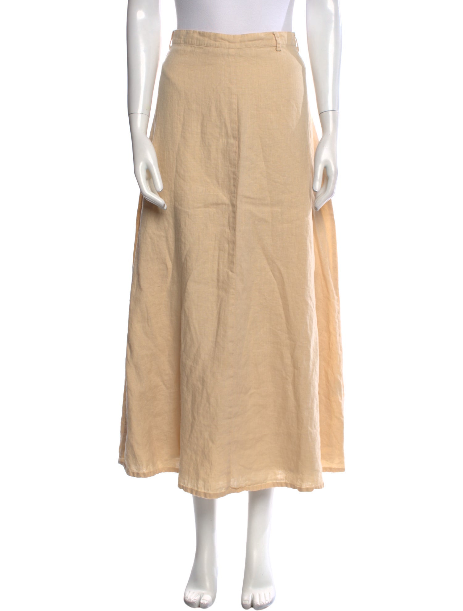 Faithfull The Brand Linen Midi Length Skirt