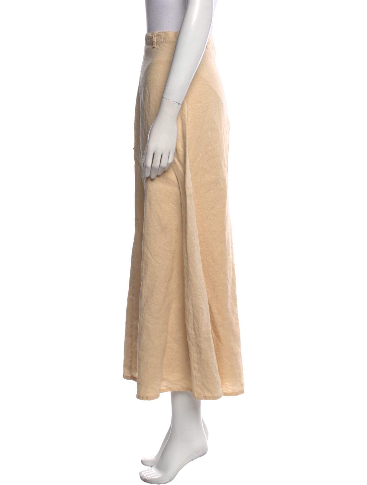 Faithfull The Brand Linen Midi Length Skirt