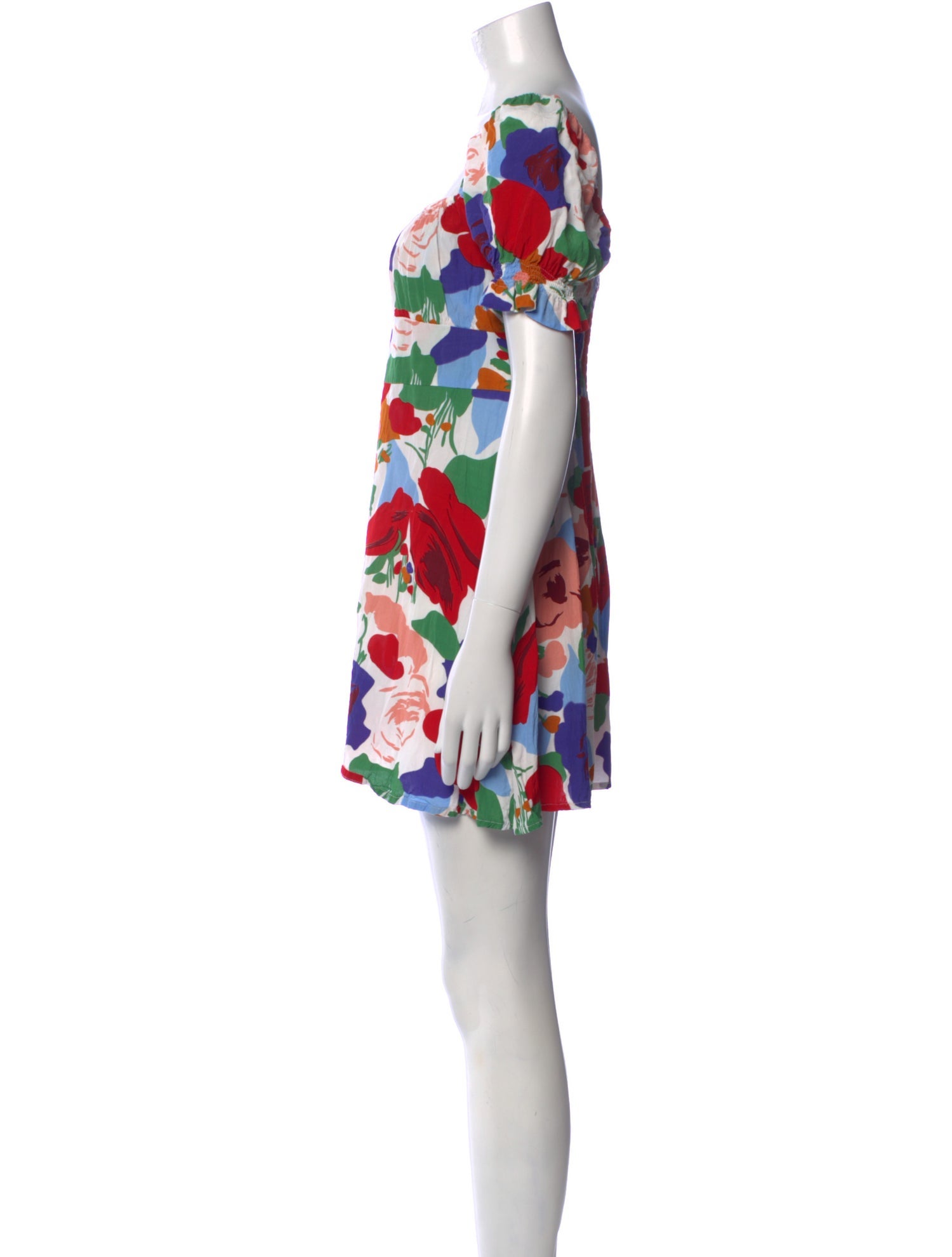 Faithfull The Brand Floral Print Mini Dress