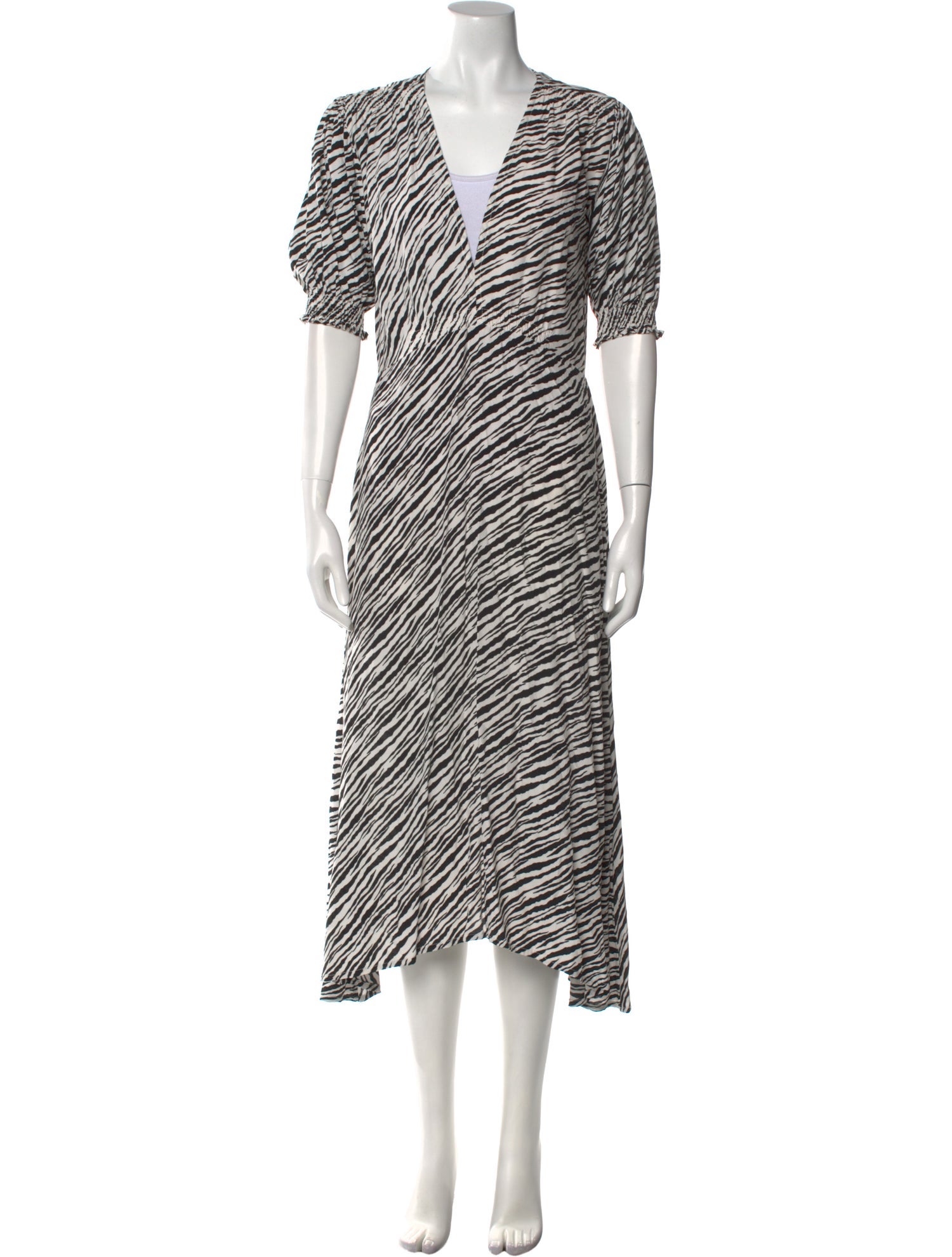 Faithfull The Brand Striped Midi Length Dress