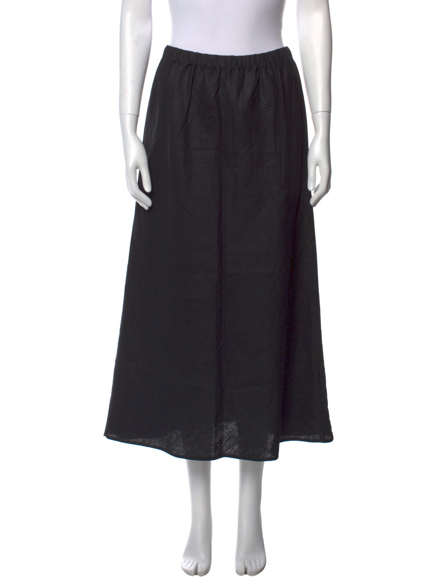 Faithfull The Brand Linen Midi Length Skirt