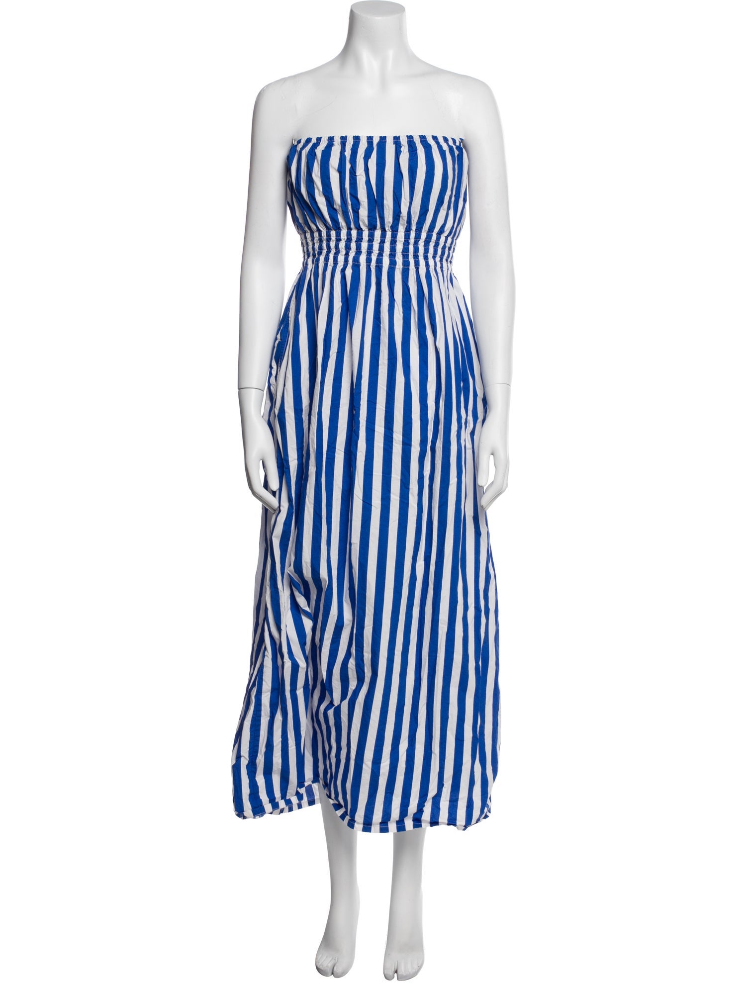 Faithfull The Brand Striped Midi Length Dress