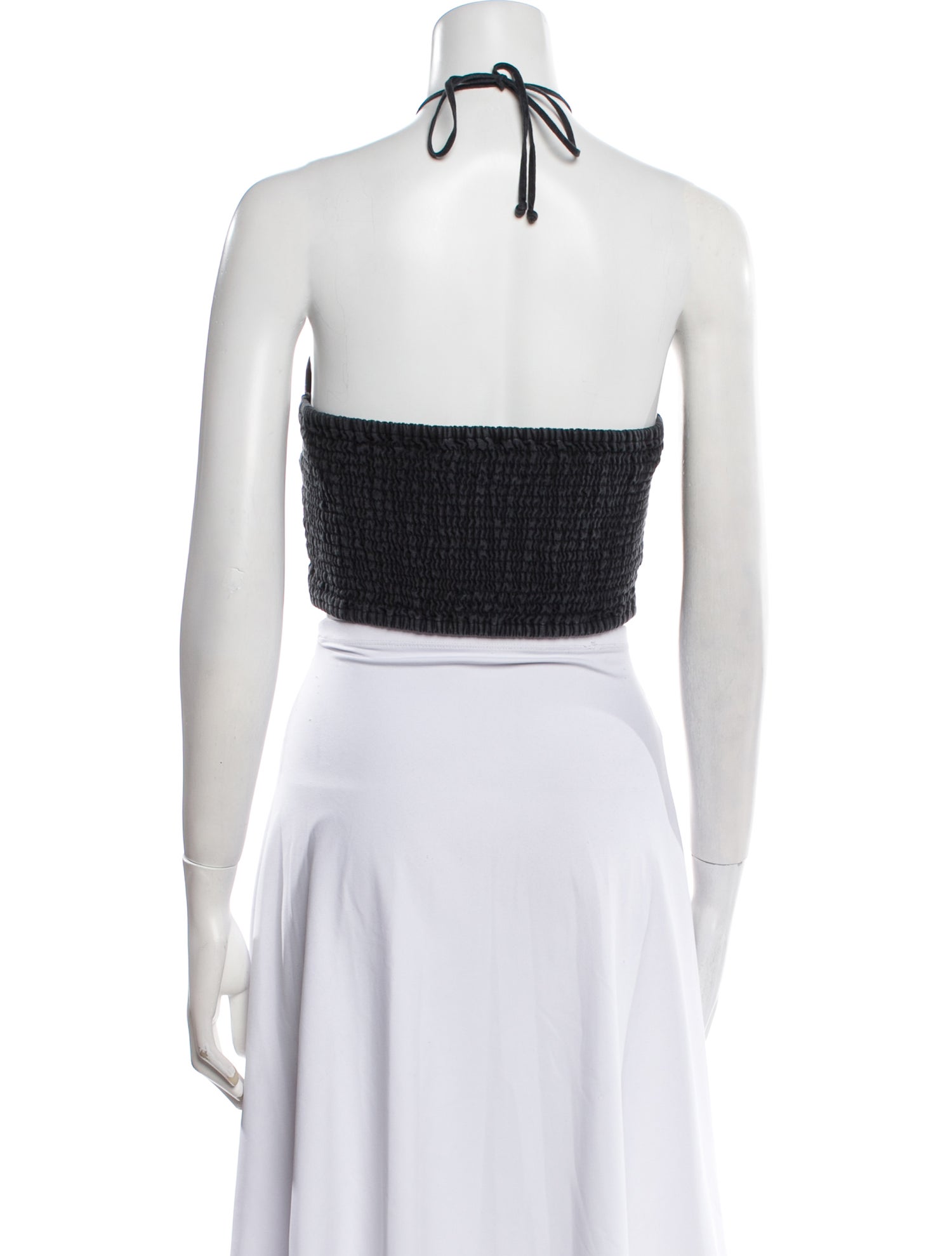 Faithfull The Brand Linen Halterneck Crop Top