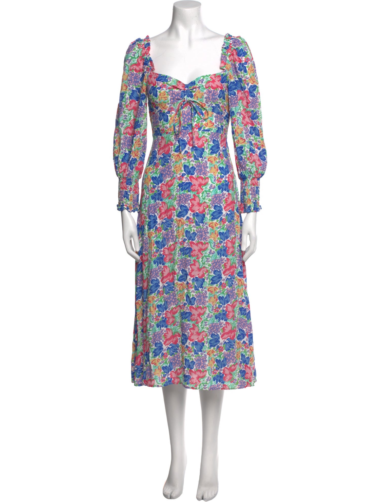 Faithfull The Brand Floral Print Long Dress