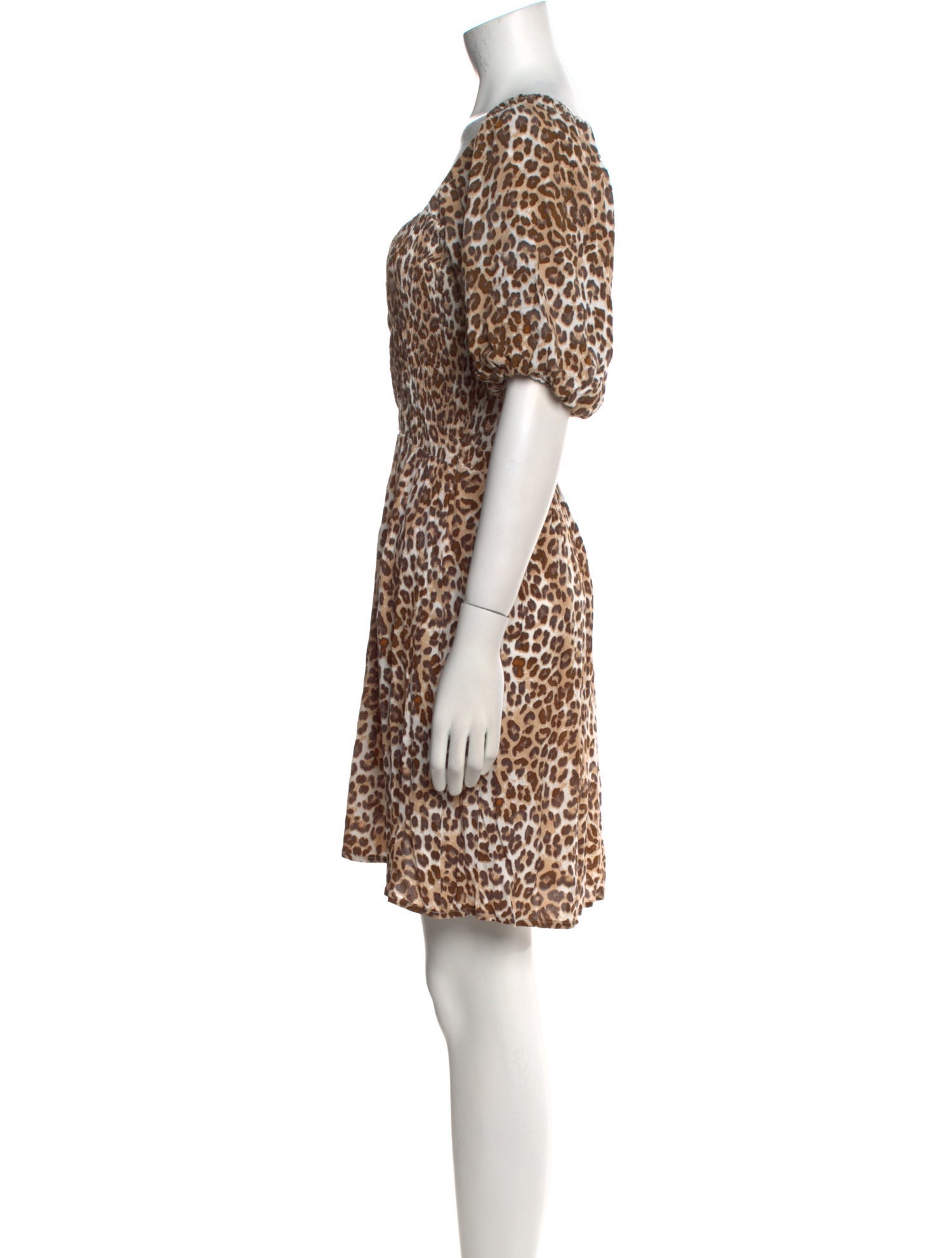 Faithfull The Brand Animal Print Mini Dress