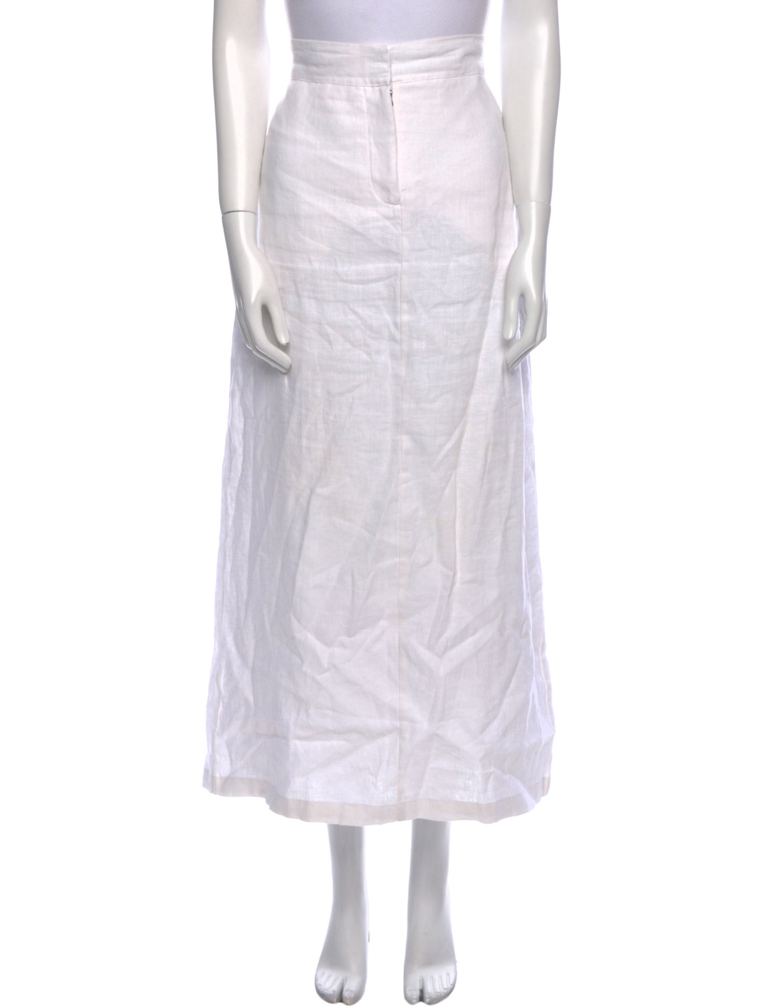 Faithfull The Brand Linen Midi Length Skirt