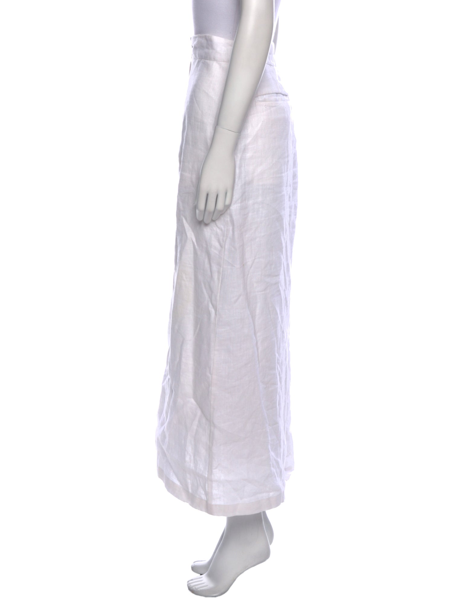 Faithfull The Brand Linen Midi Length Skirt