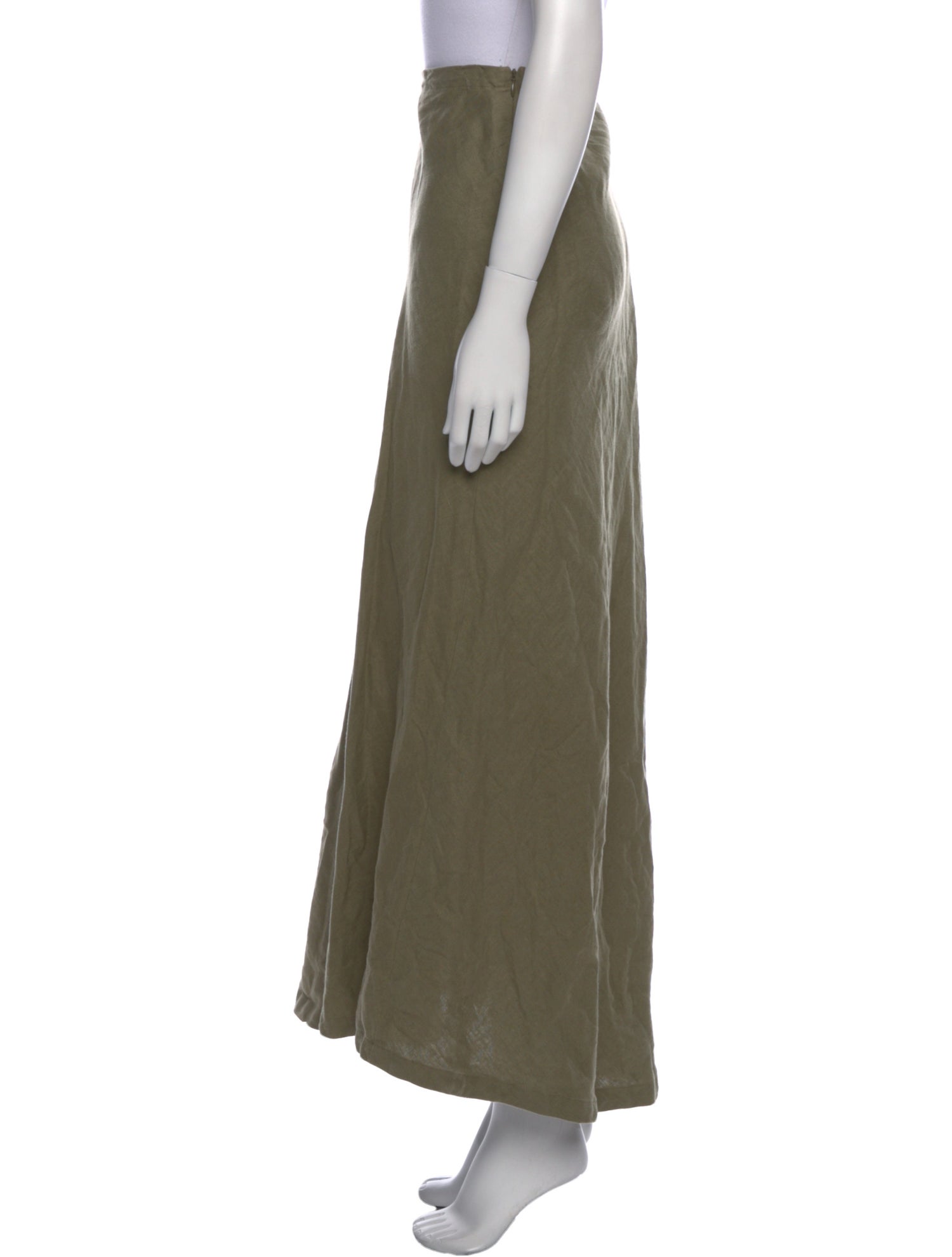 Faithfull The Brand Linen Midi Length Skirt