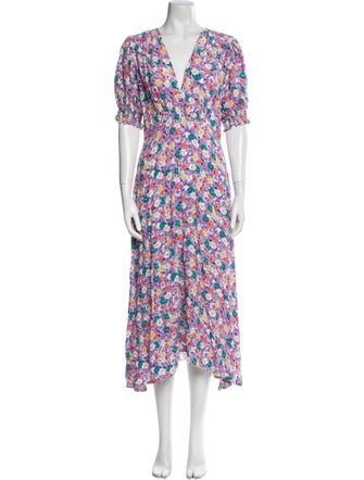 Faithfull The Brand Floral Print Midi Length Dress