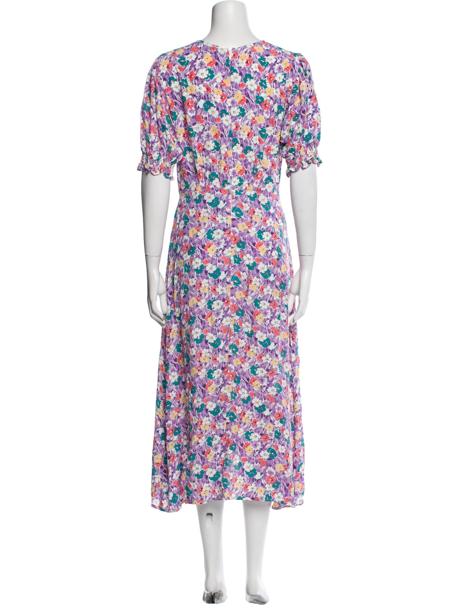 Faithfull The Brand Floral Print Midi Length Dress