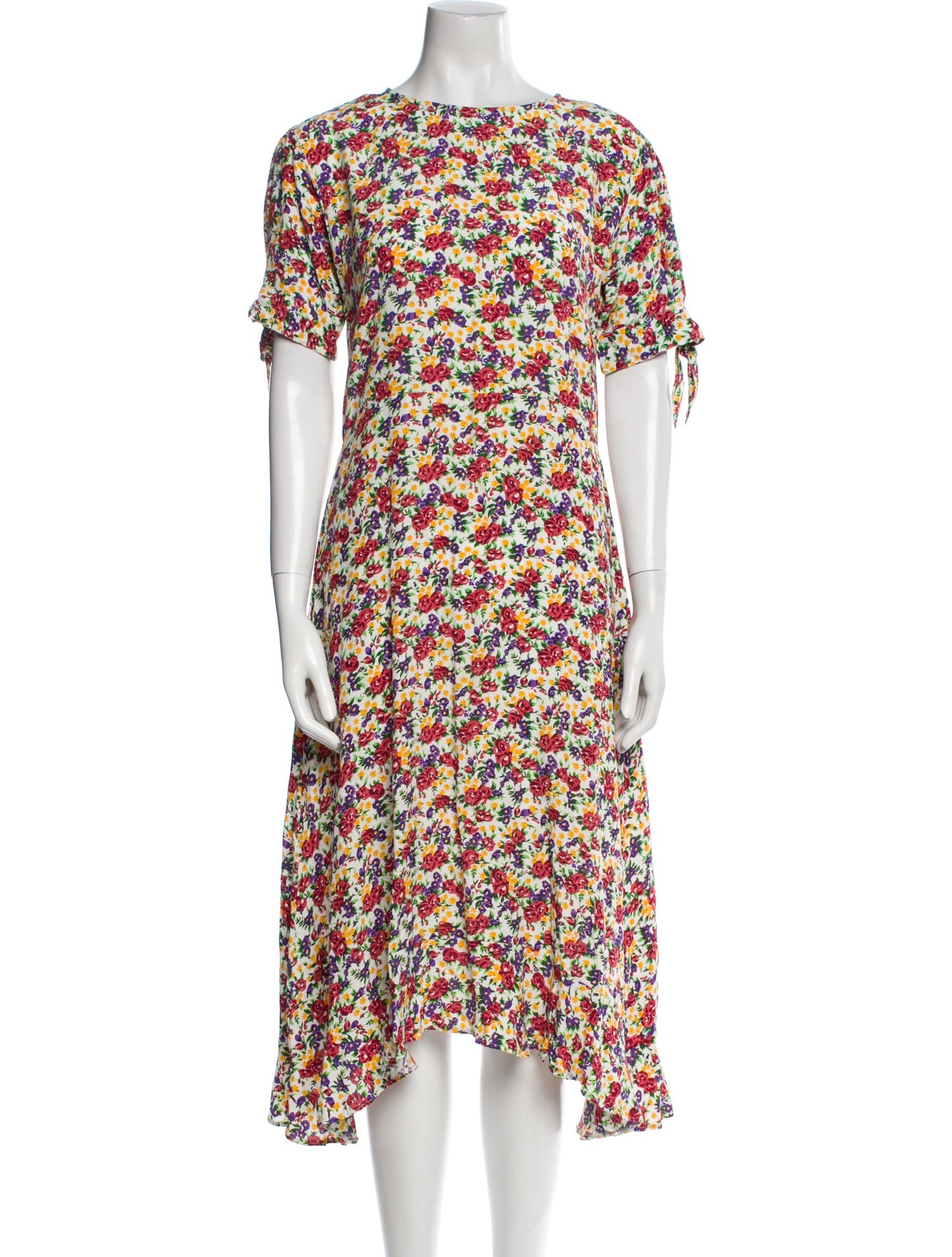 Faithfull The Brand Floral Print Midi Length Dress