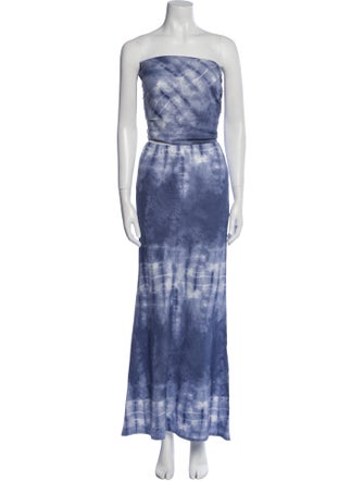 Faithfull The Brand Linen Tie-Dye Print Skirt Set