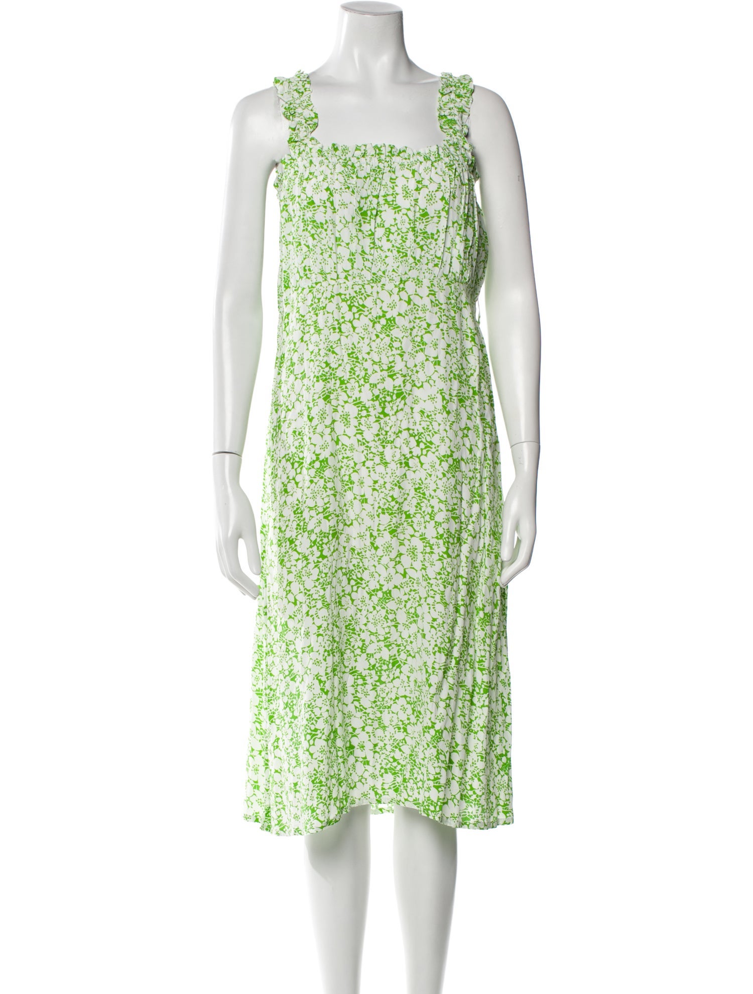 Faithfull The Brand Floral Print Midi Length Dress w/ Tags