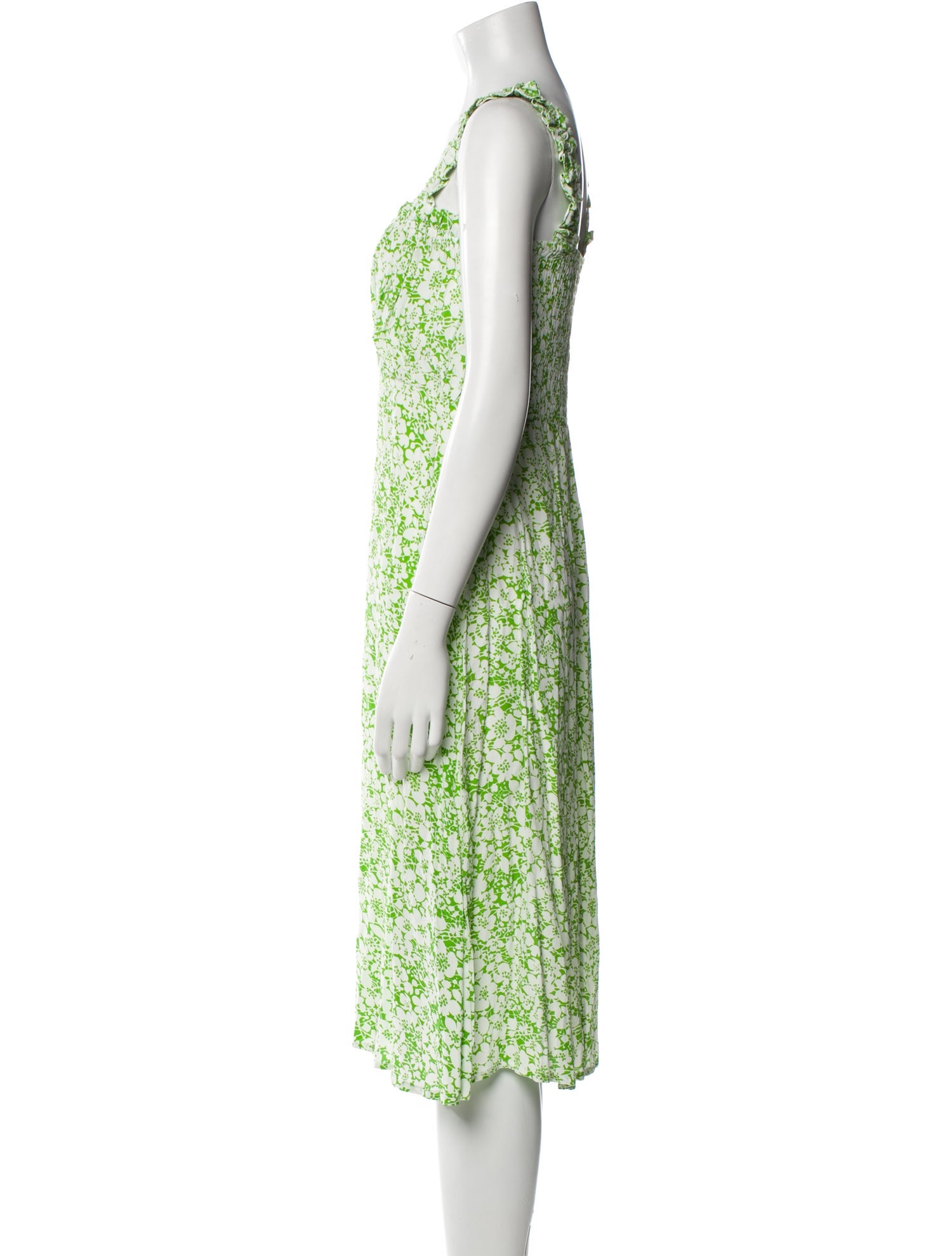 Faithfull The Brand Floral Print Midi Length Dress w/ Tags