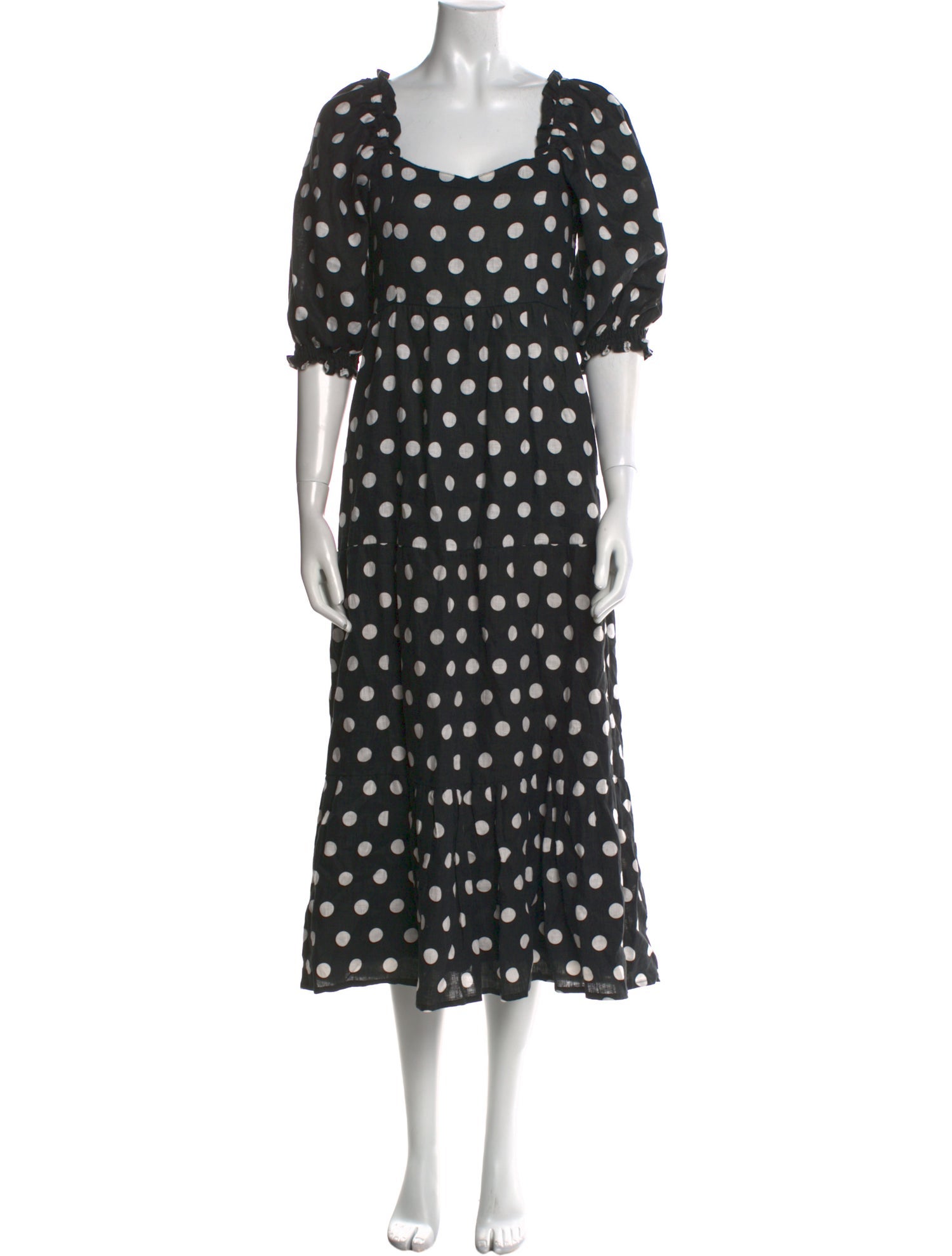 Faithfull The Brand Linen Midi Length Dress