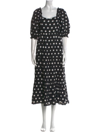 Faithfull The Brand Linen Midi Length Dress