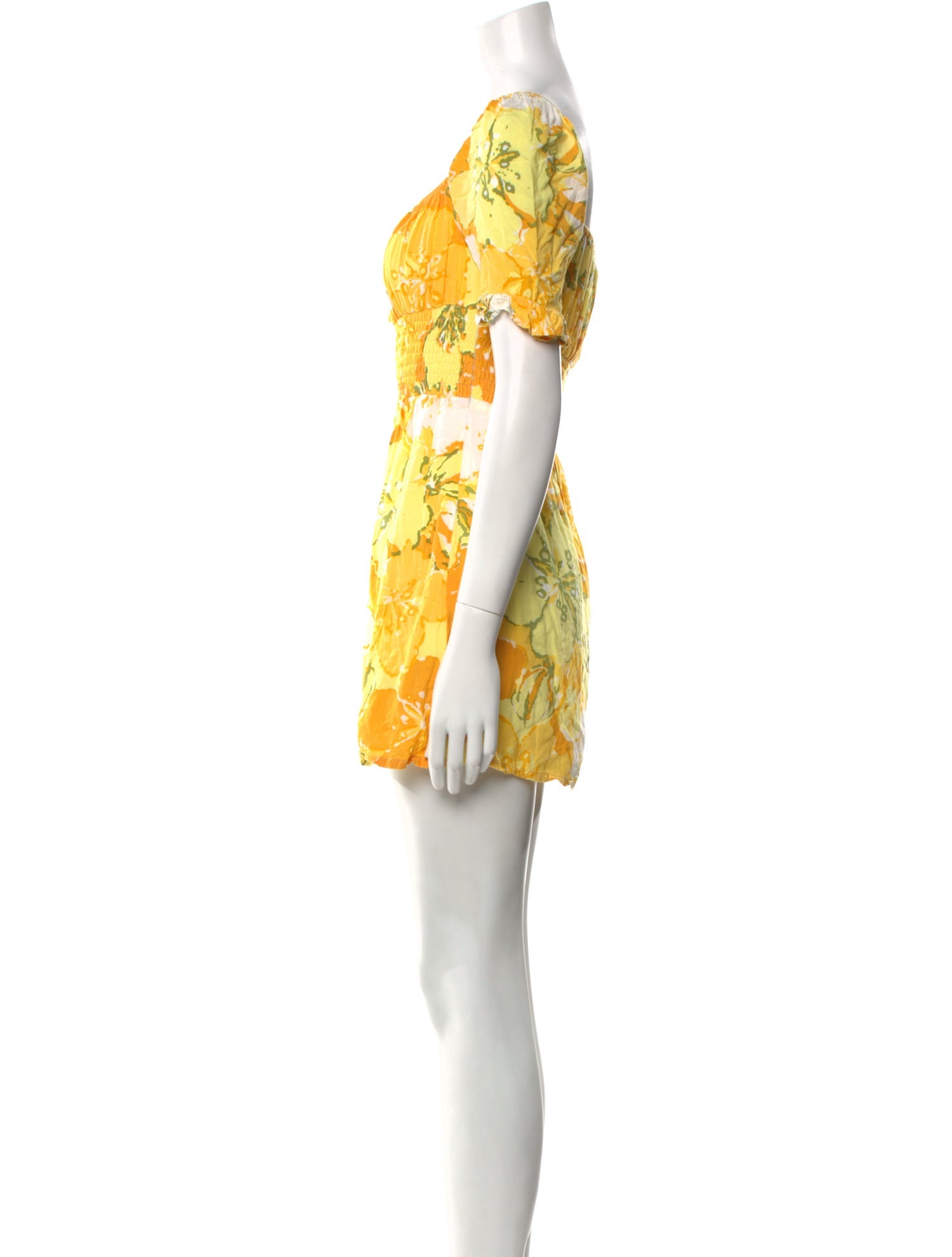 Faithfull The Brand Floral Print Mini Dress