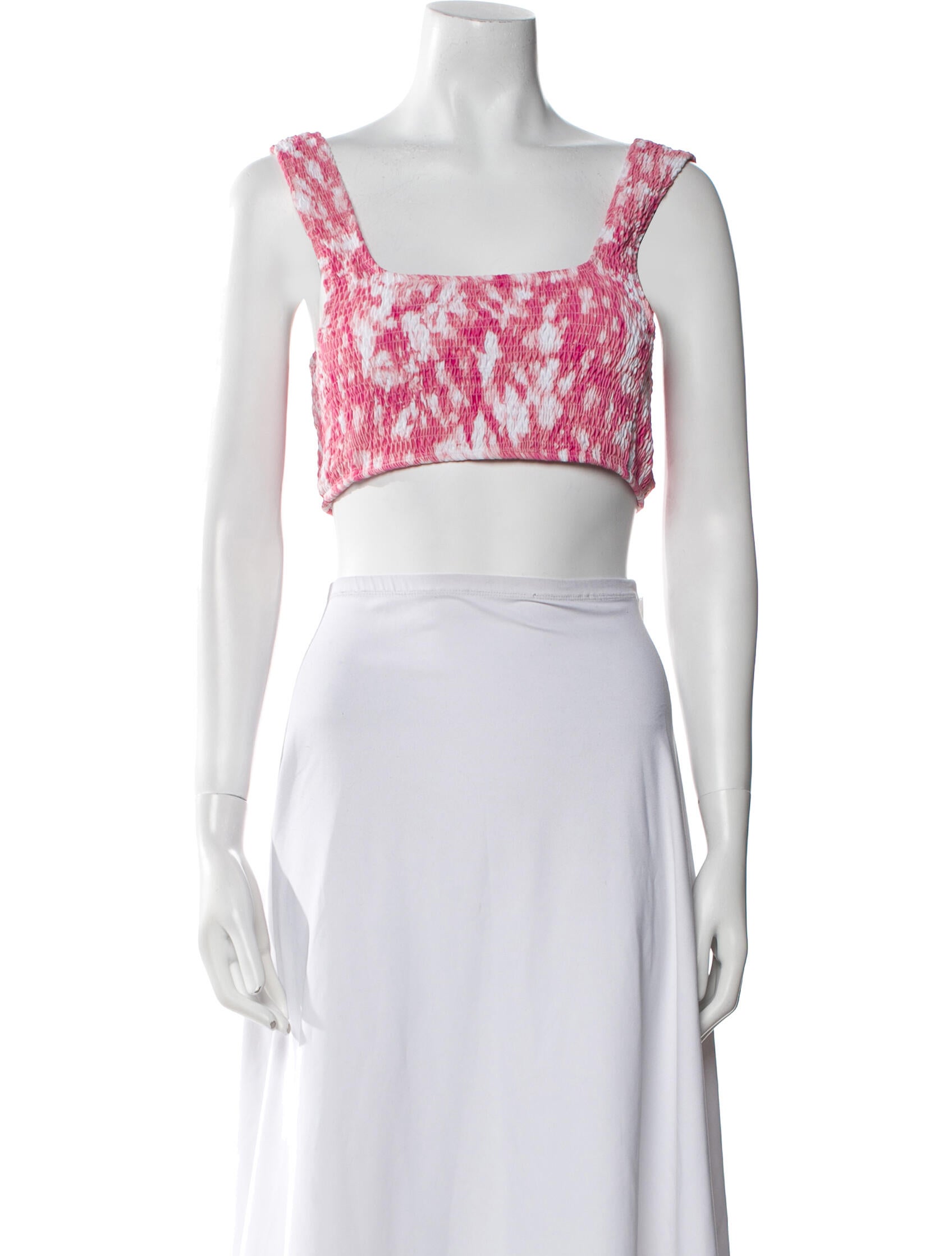 Faithfull The Brand Nylon Printed Crop Top w/ Tags