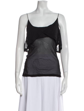 Faithfull The Brand Silk Scoop Neck Top