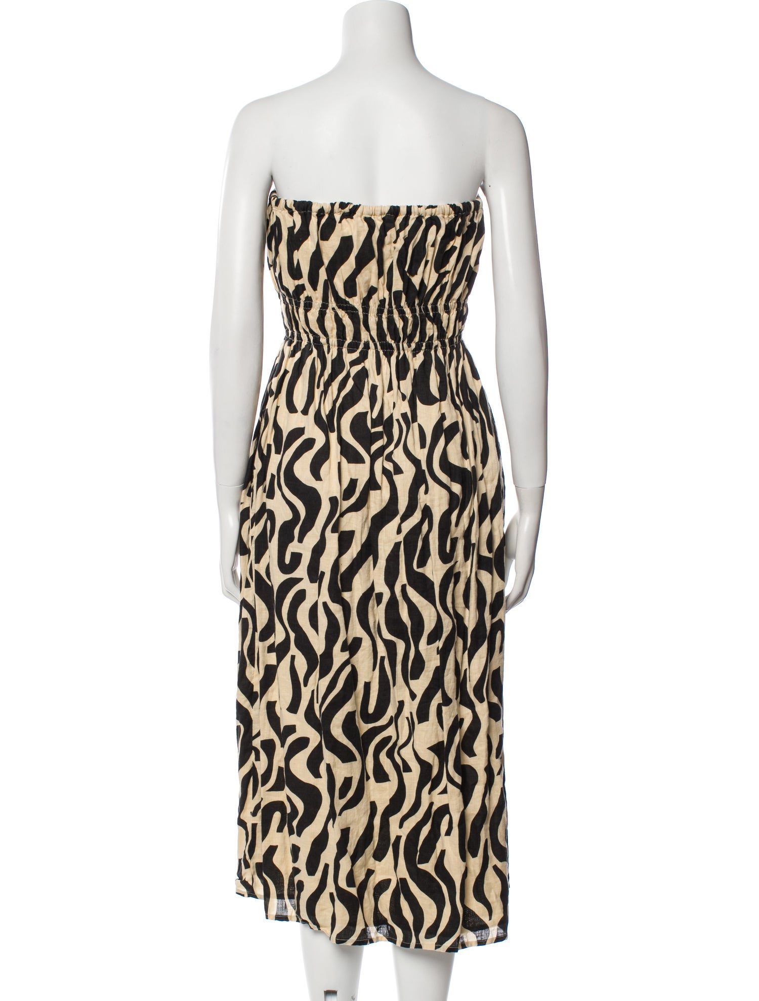 Faithfull The Brand Linen Knee-Length Dress