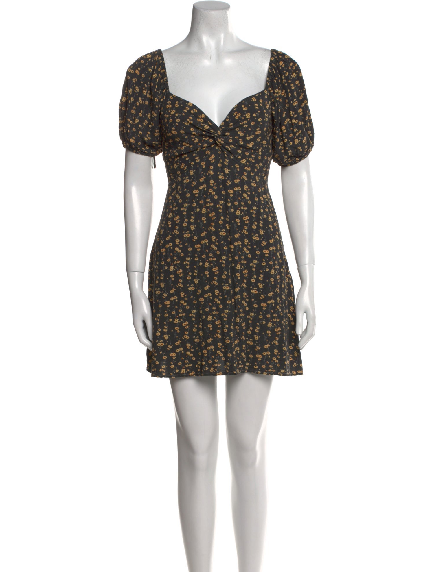 Faithfull The Brand Floral Print Mini Dress