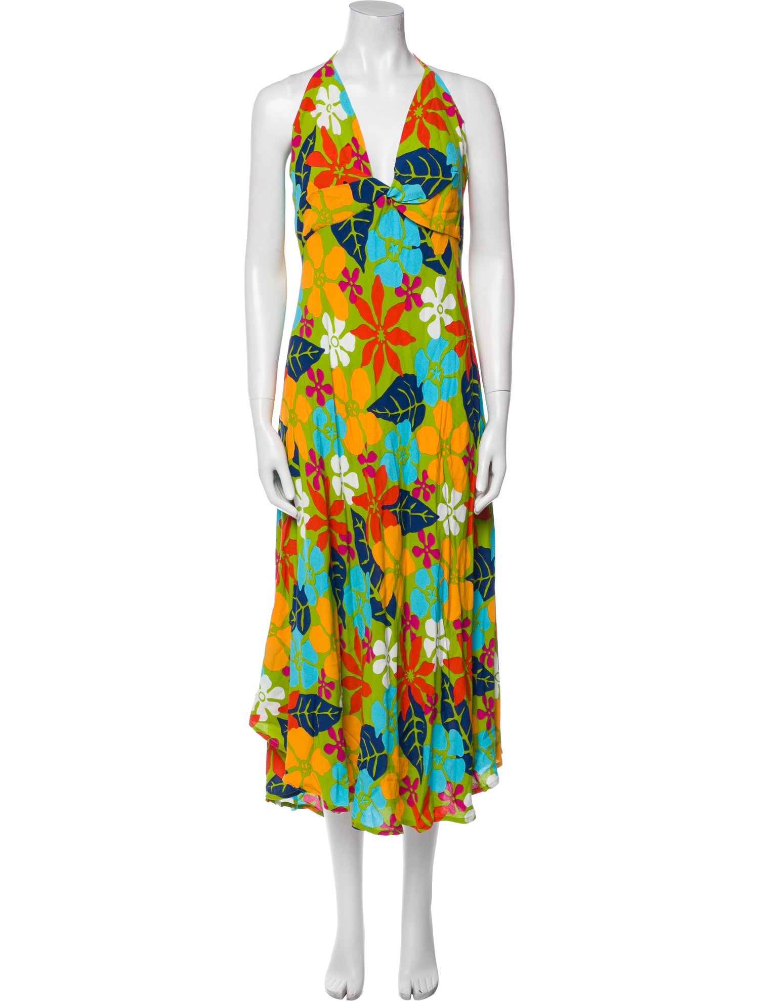 Faithfull The Brand Floral Print Midi Length Dress