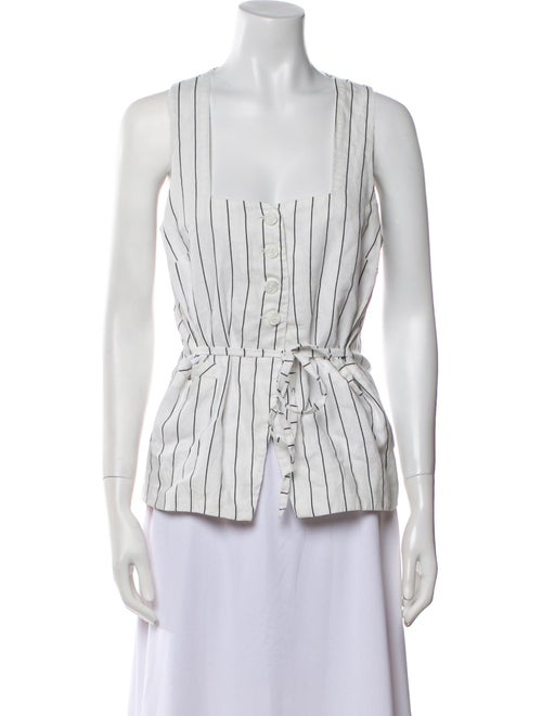 Faithfull The Brand Linen Striped Top