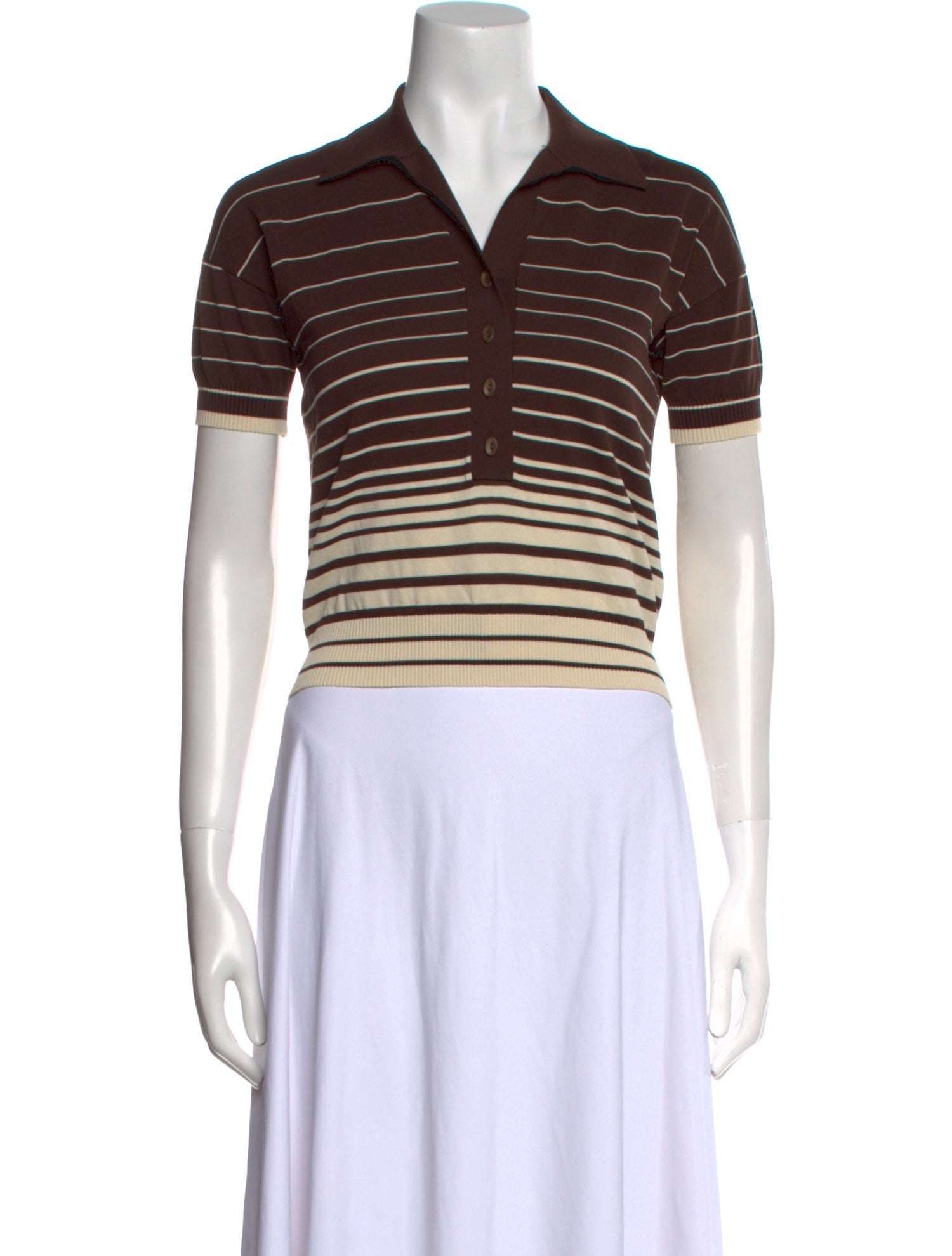 Faithfull The Brand Striped Short Sleeve Polo