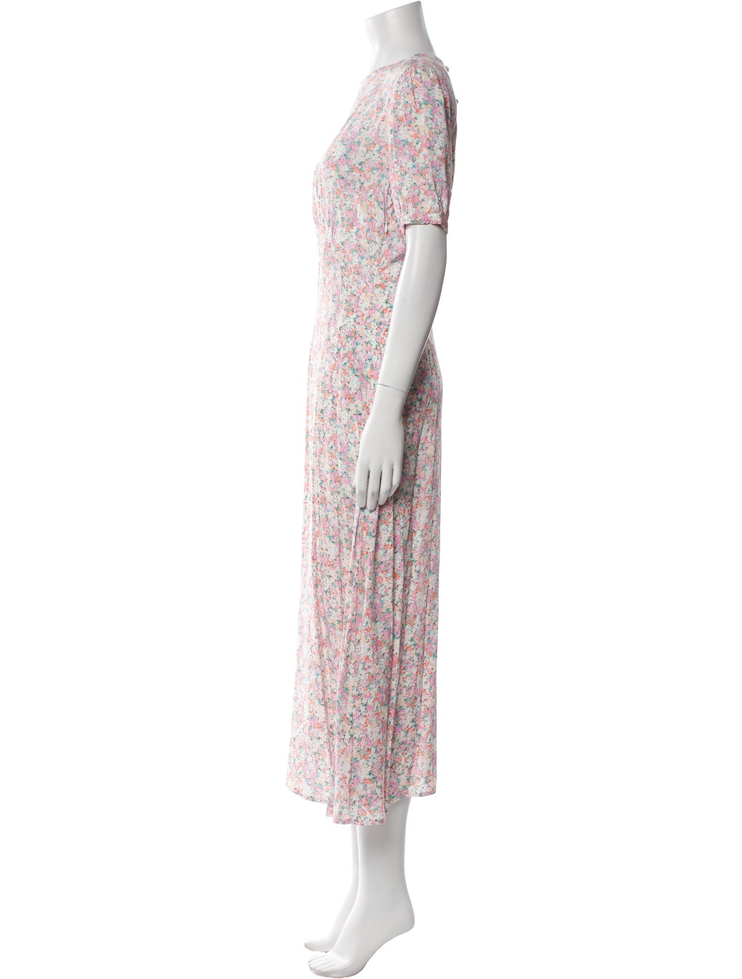 Faithfull The Brand Floral Print Long Dress