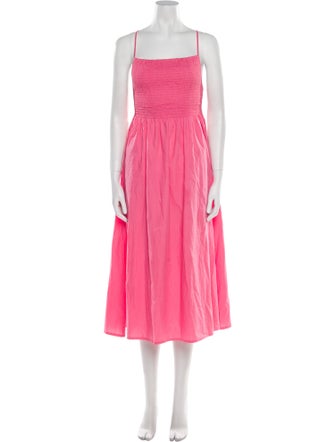 Faithfull The Brand Square Neckline Long Dress