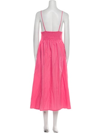 Faithfull The Brand Square Neckline Long Dress