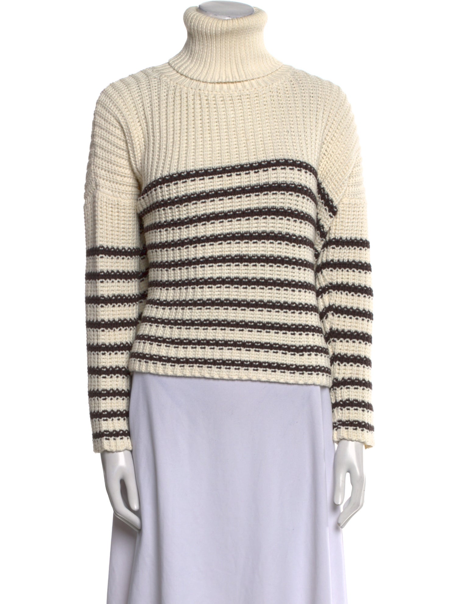 Faithfull The Brand Striped Turtleneck Sweater