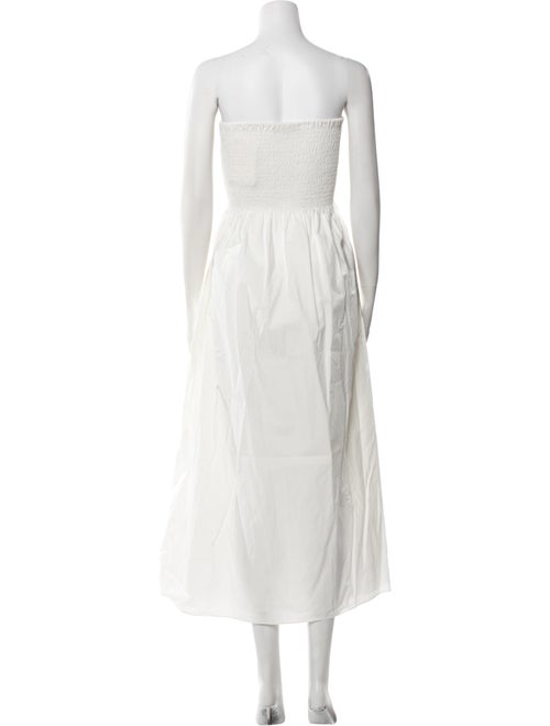 Faithfull The Brand Strapless Midi Length Dress