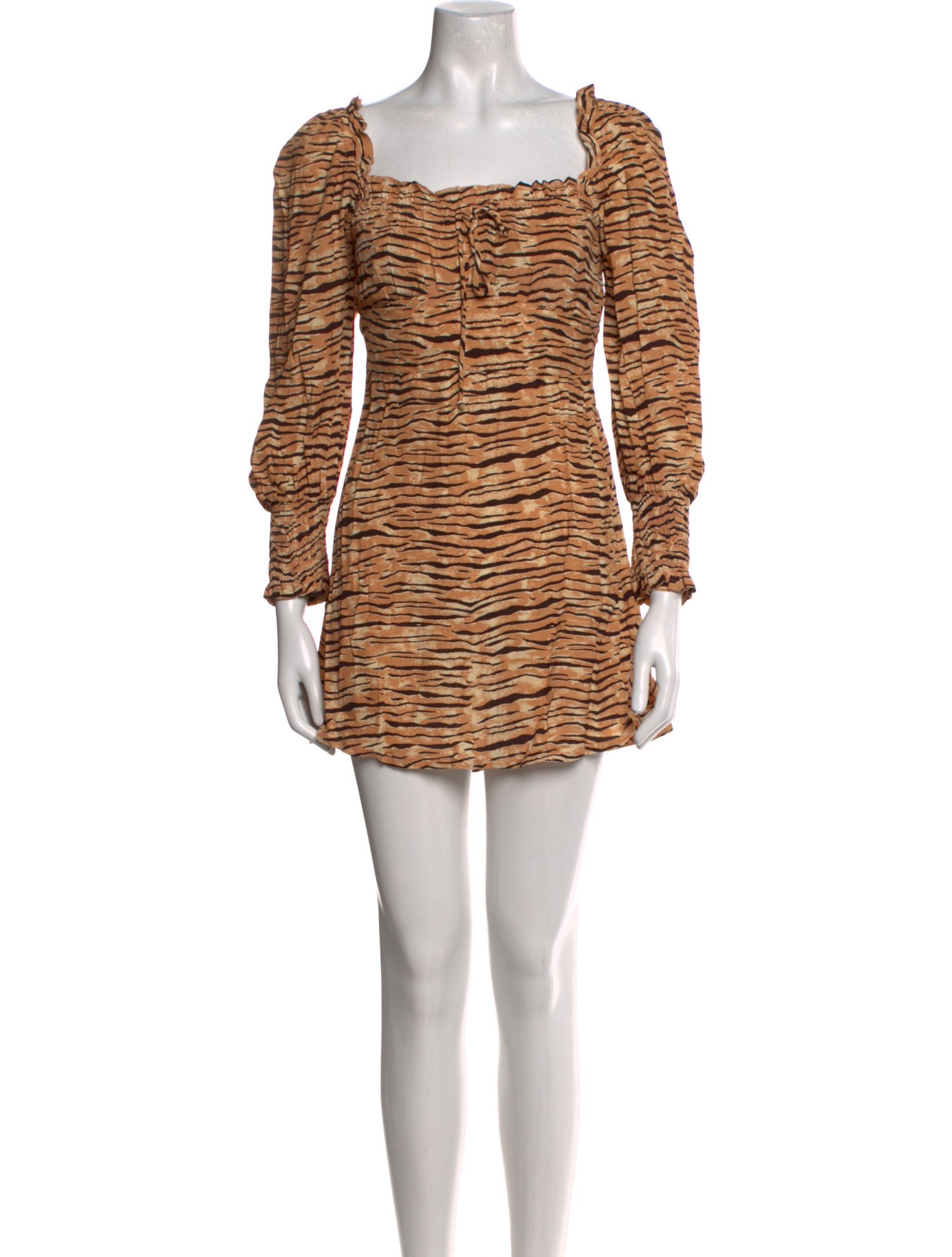 Faithfull The Brand Animal Print Mini Dress w/ Tags
