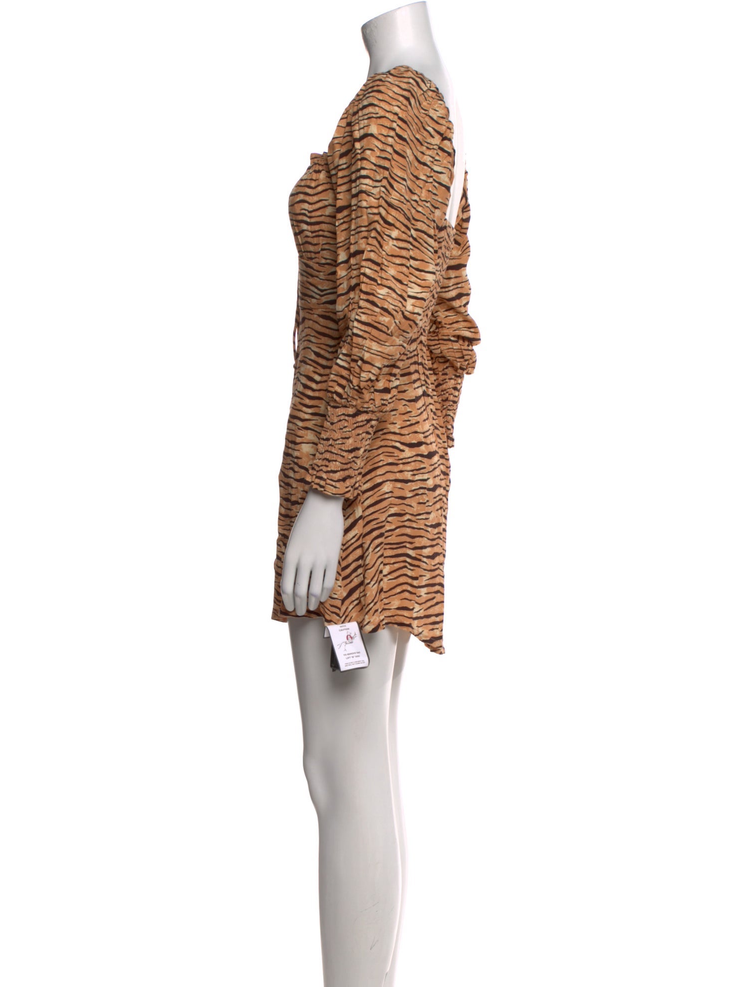 Faithfull The Brand Animal Print Mini Dress w/ Tags