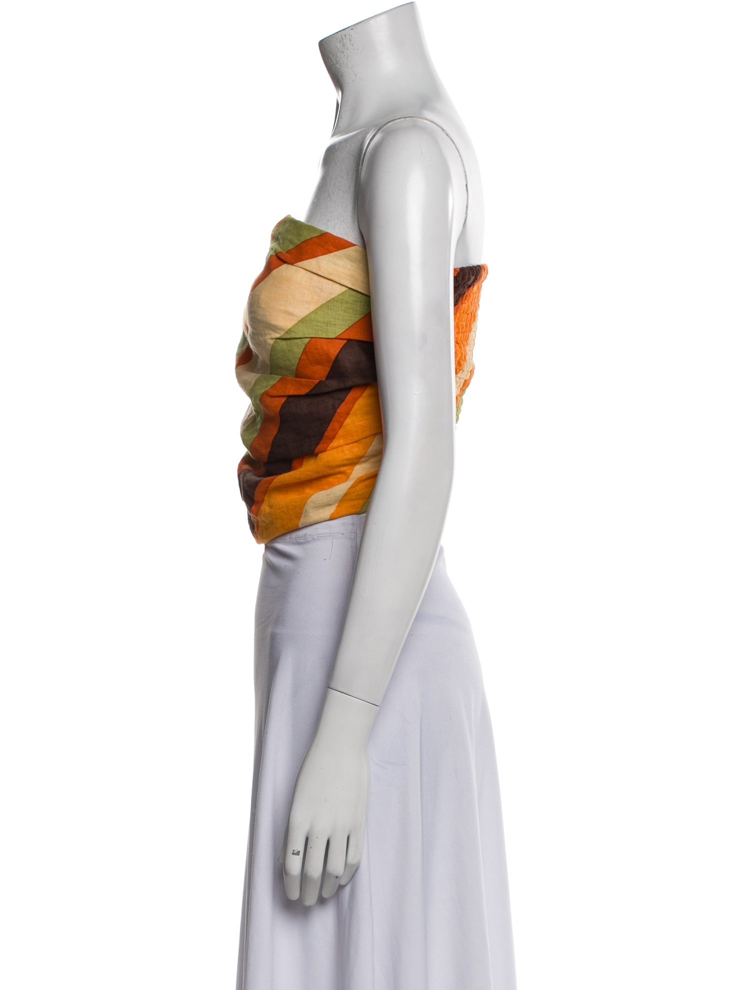 Faithfull The Brand Linen Printed Crop Top