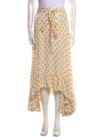 Faithfull The Brand Floral Print Midi Length Skirt