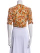 Faithfull The Brand Floral Print V-Neck Crop Top
