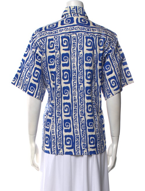 Faithfull The Brand Linen Printed Button-Up Top