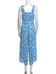 Faithfull The Brand Floral Print Square Neckline Jumpsuit
