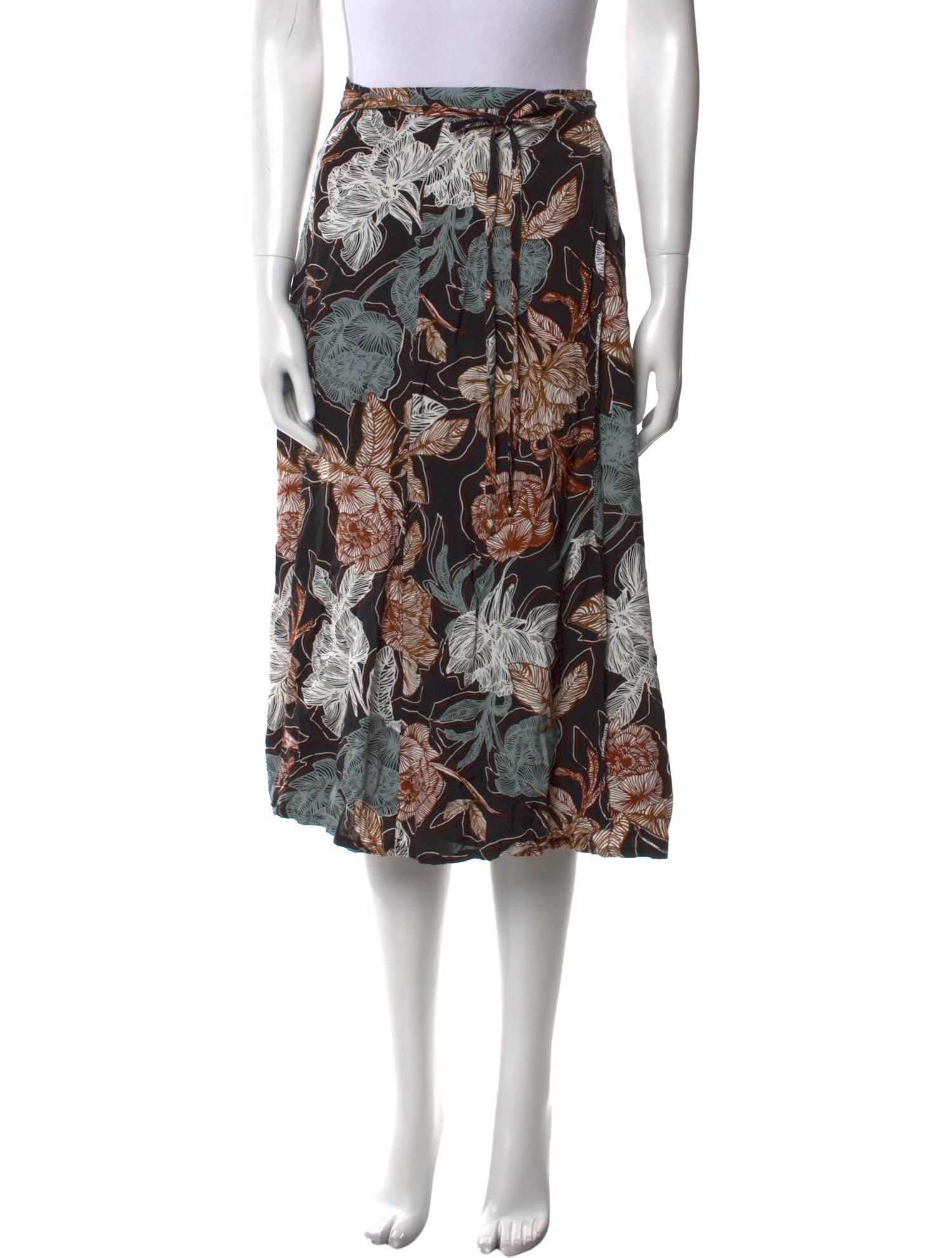 Faithfull The Brand Printed Knee-Length Skirt