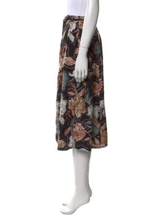 Faithfull The Brand Printed Knee-Length Skirt