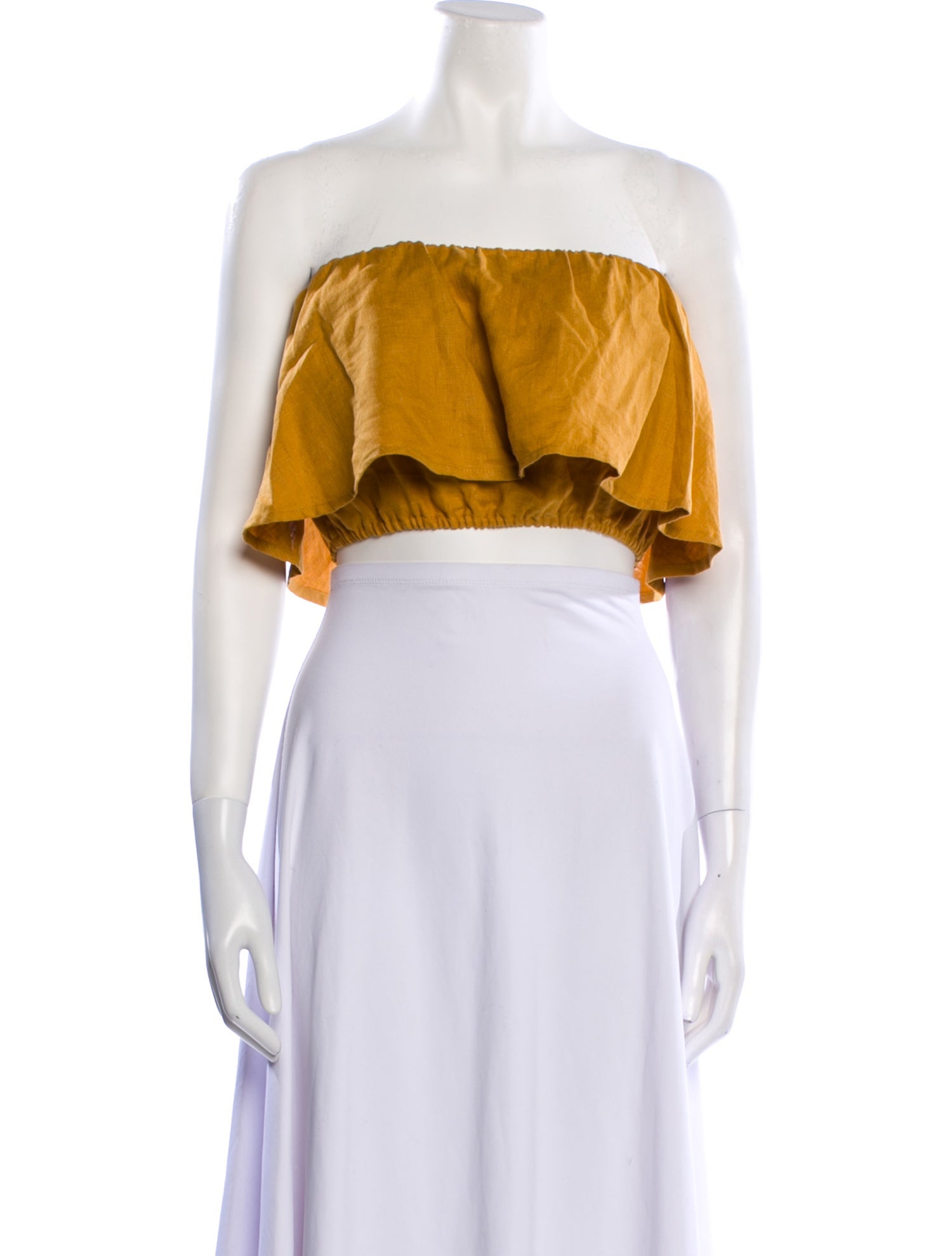 Faithfull The Brand Linen Printed Crop Top